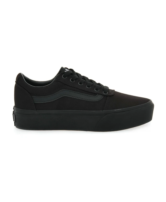 

Спортивные кроссовки на платформе с 3D принтом Vans, черный