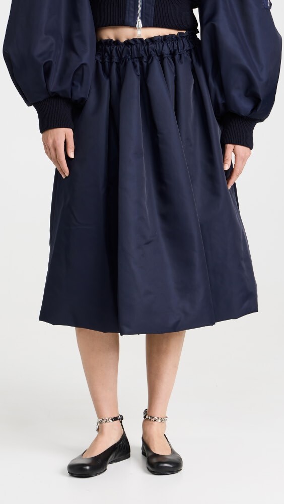 

Юбка Simone Rocha Elasticated Midi, нави