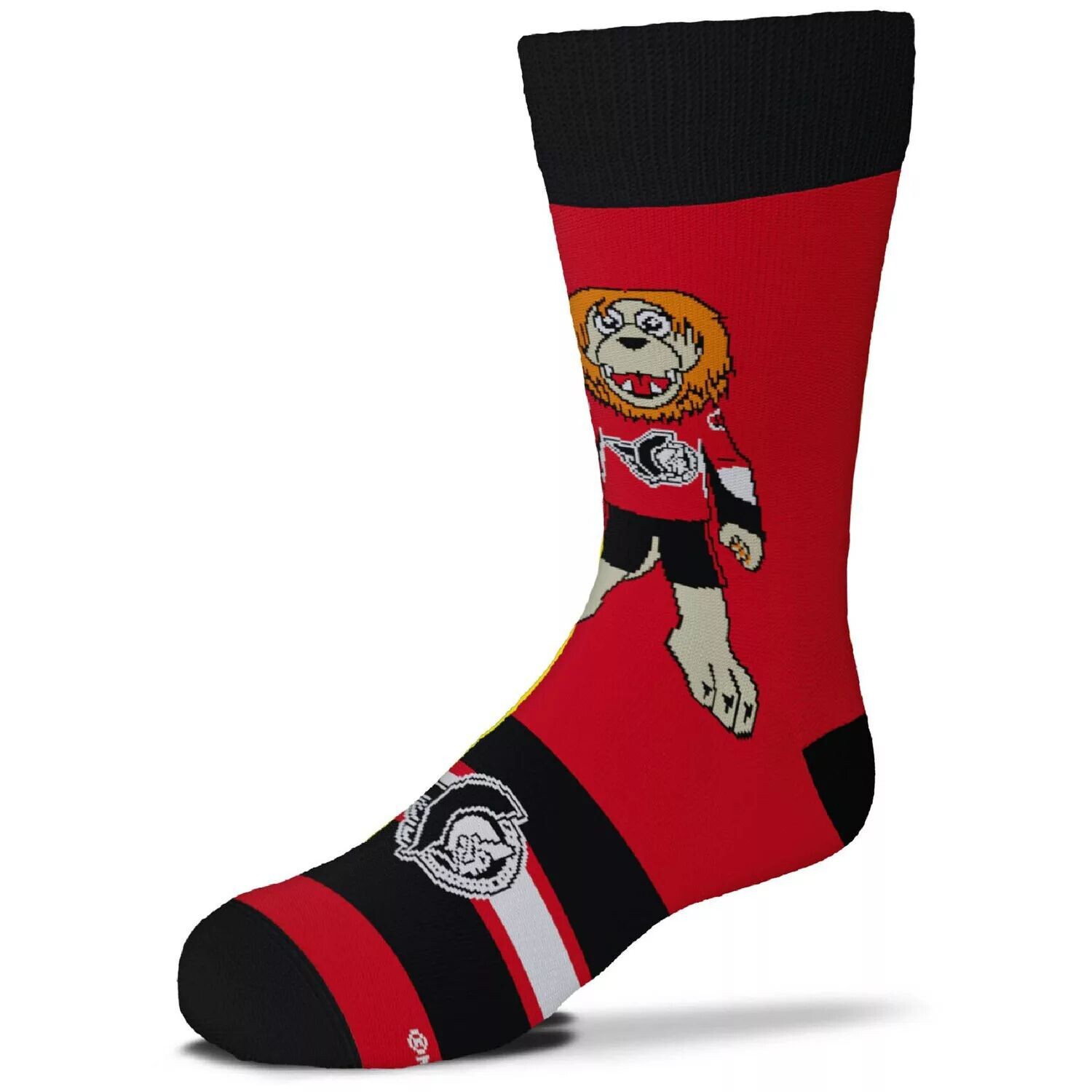 

Носки с талисманом Madness Crew Youth For Bare Feet Ottawa Senators Unbranded