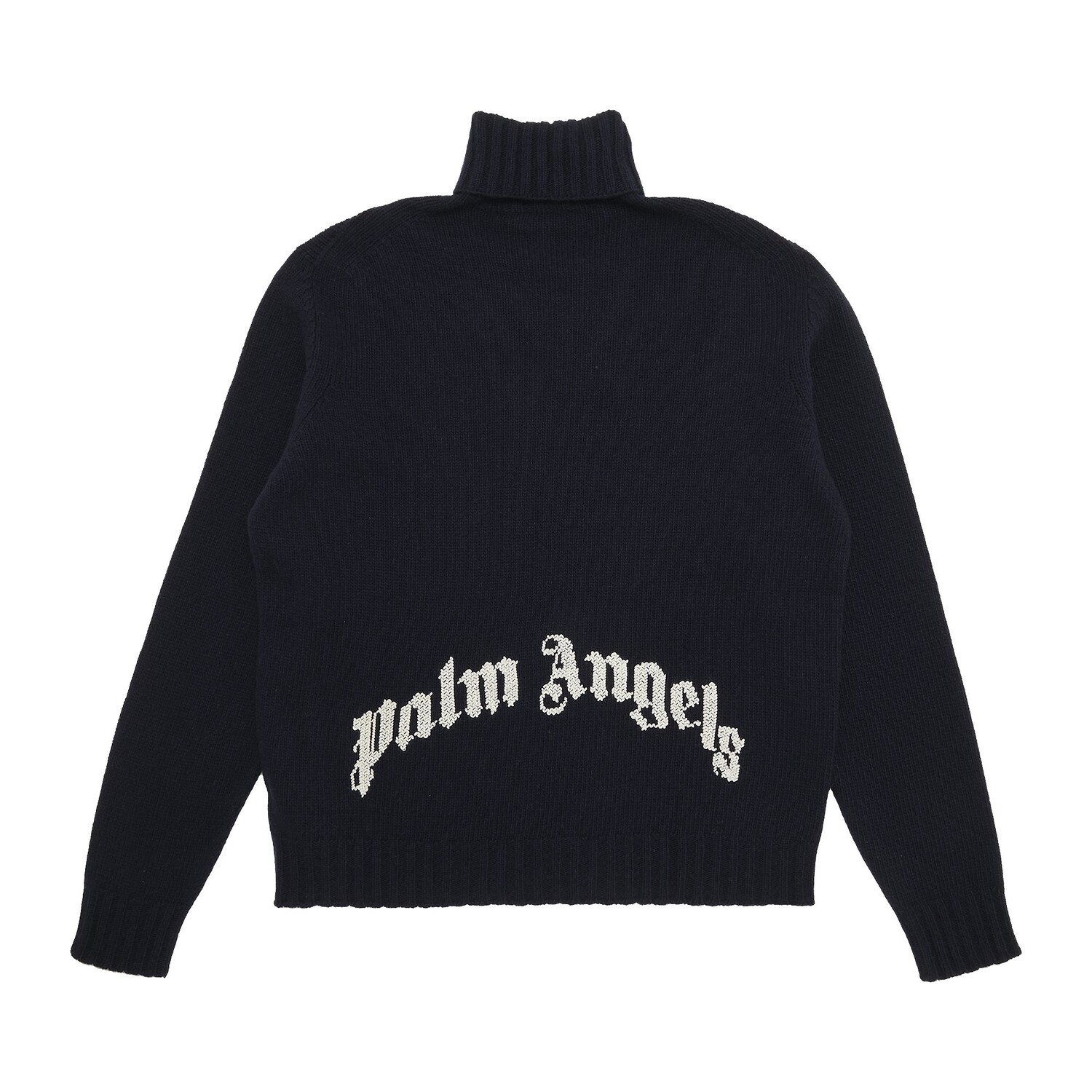 

Водолазка с изогнутым логотипом Palm Angels, цвет Черный