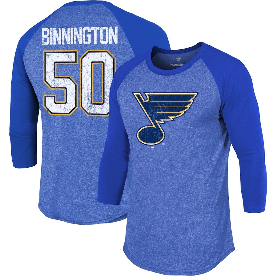 

Футболка с длинным рукавом Fanatics Branded St Louis Blues, синий
