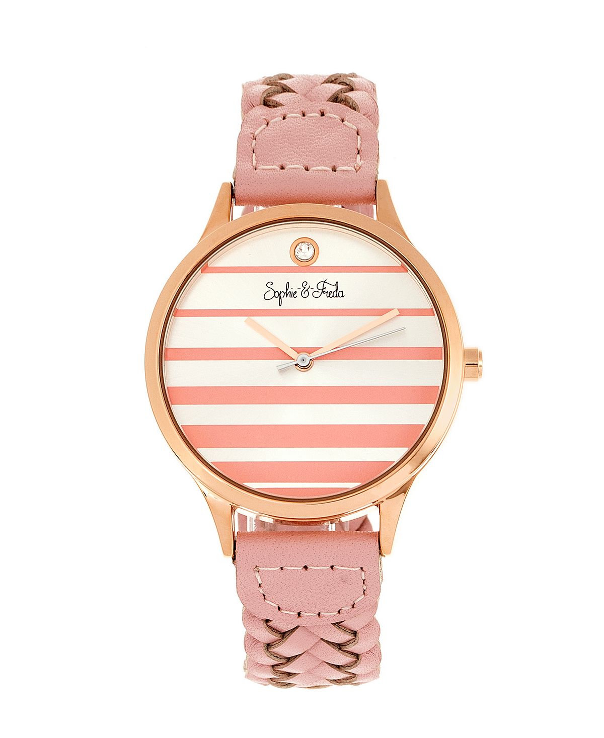 Кварцевые часы Tucson из натуральной кожи 36 мм Sophie and Freda, розовый