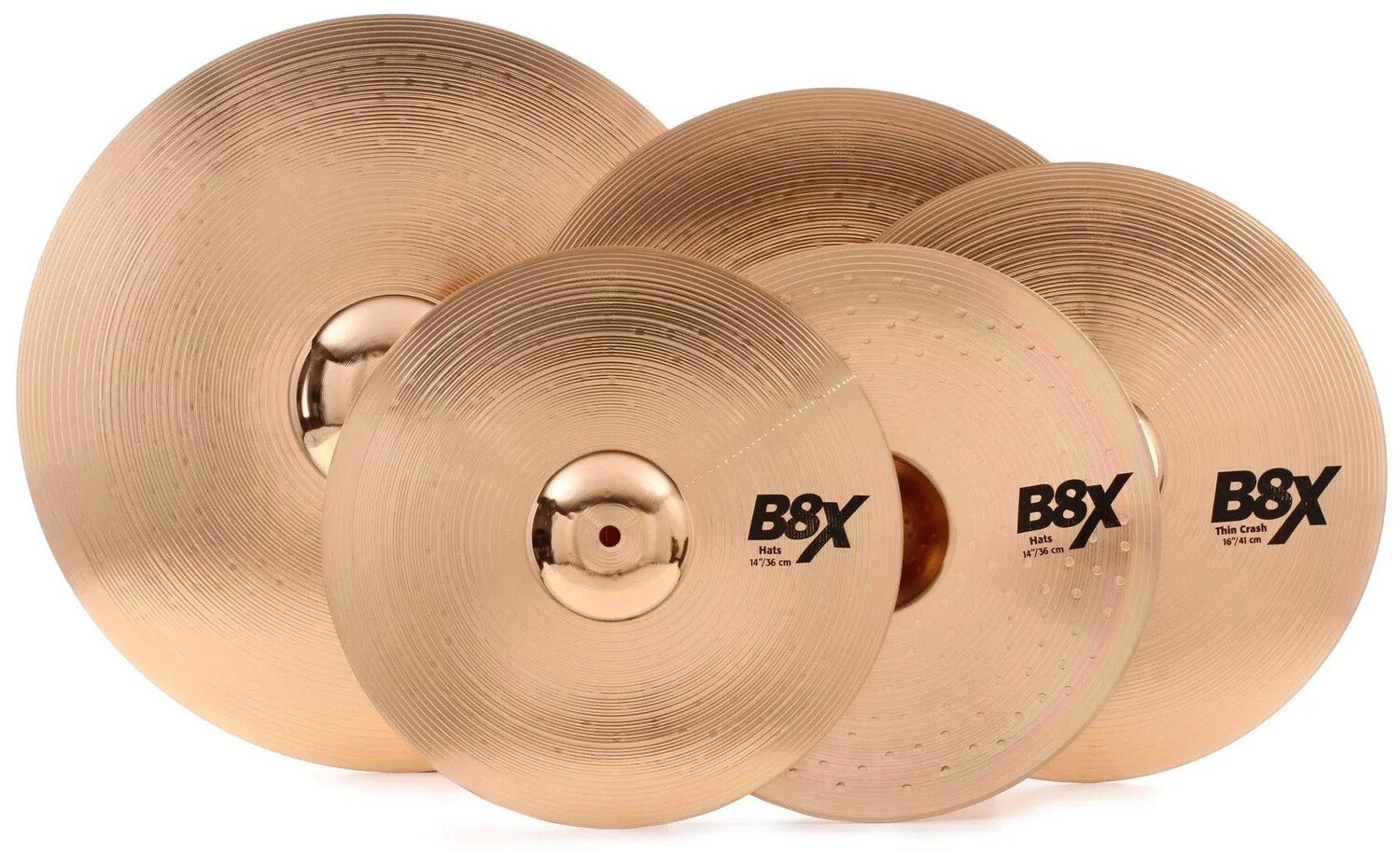 

Набор тарелок Sabian B8X Performance — 14/16/20 дюймов — с Free 18-дюймовым крашем