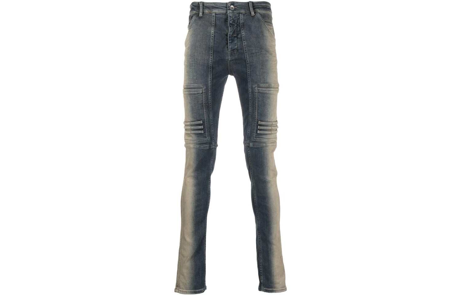 

Узкие брюки с эффектом потертости Rick Owens Drkshdw, синий