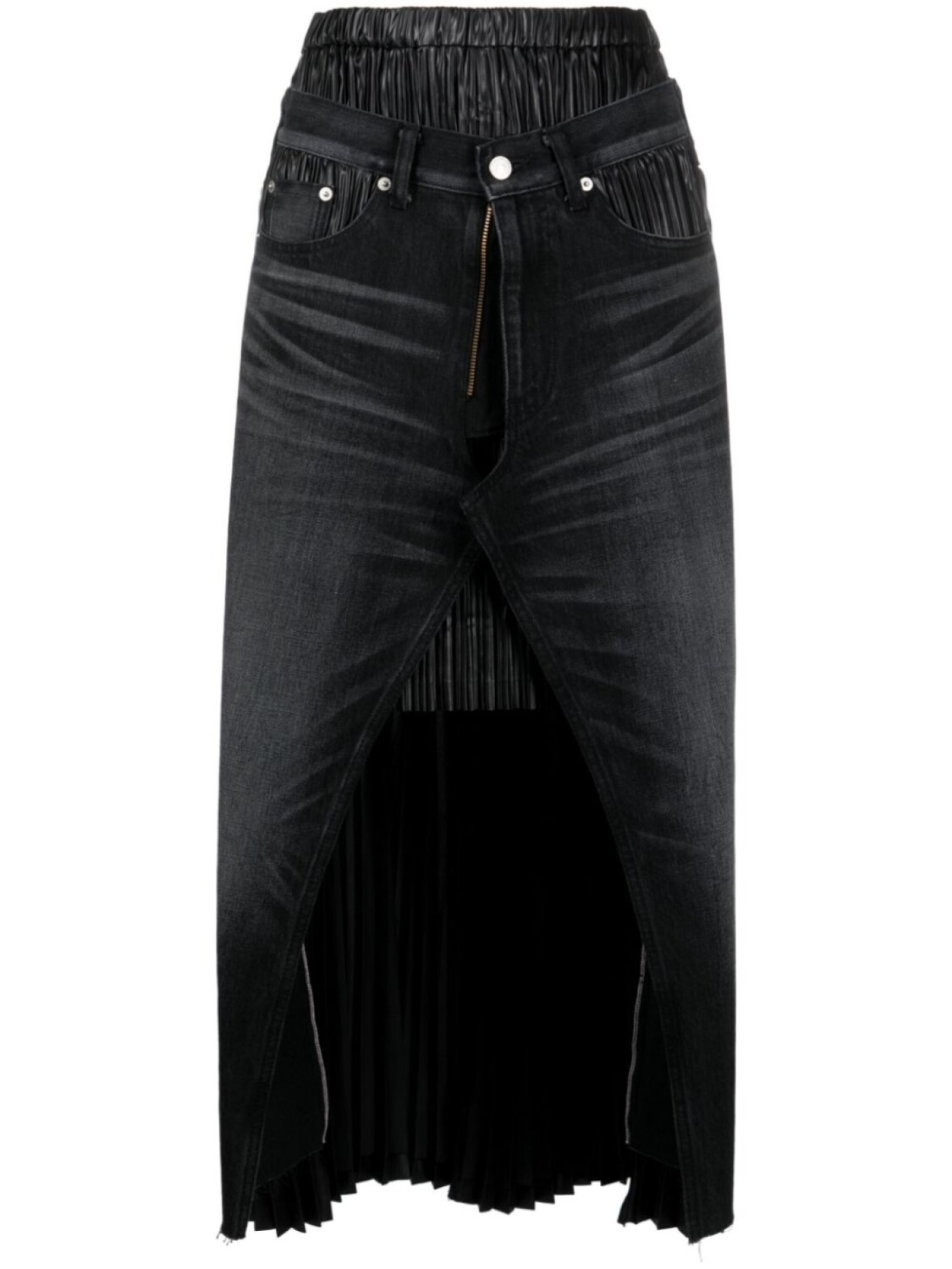 

Junya Watanabe джинсовая юбка из коллаборации с Levis, серый
