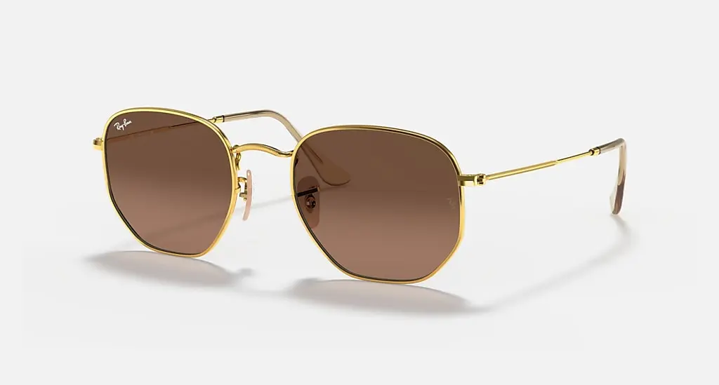 

Солнцезащитные очки Ray-Ban HEXAGONAL FLAT LENSES, коричневый