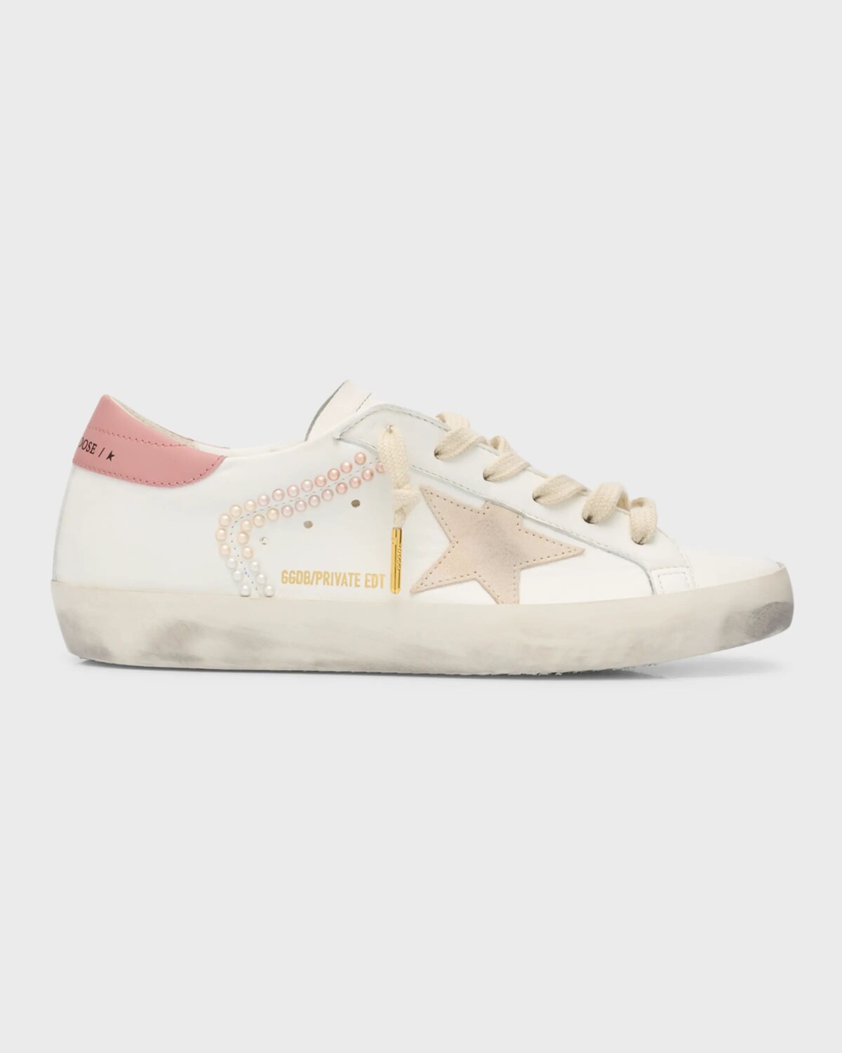 

Кроссовки Superstar из смесовой кожи Golden Goose, цвет Optic Whiteseedpearllash Rose