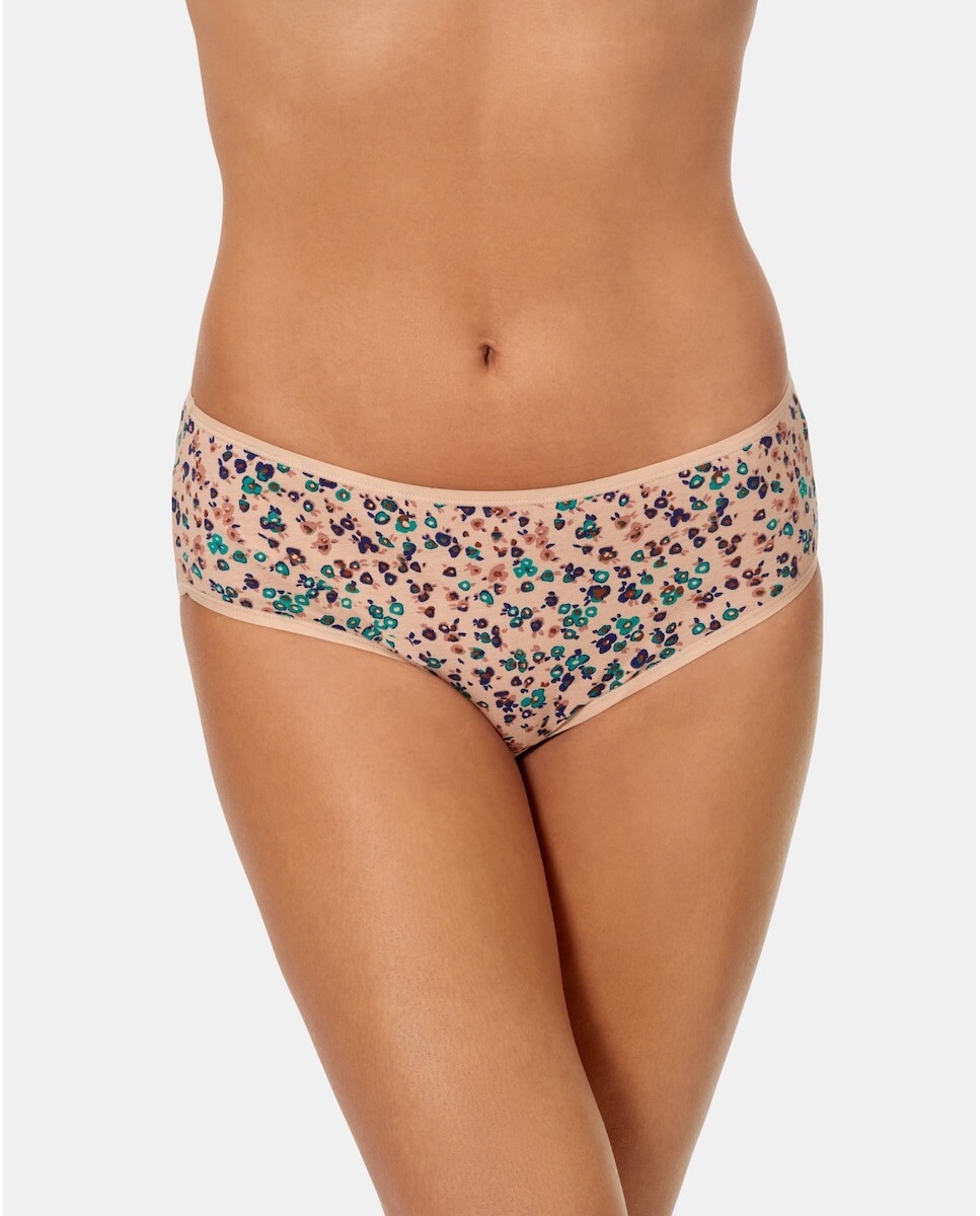

Комплект из двух классических хлопковых трусиков Playtex, мультиколор