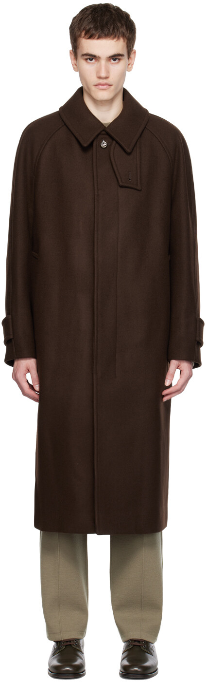 

Коричневое пальто реглан Solid Homme, Коричневый