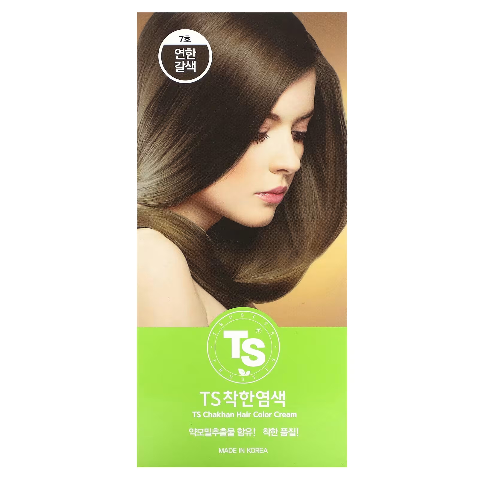 TS Trillion Крем-краска для волос ТС Чахан №7 светло-коричневый 120 г