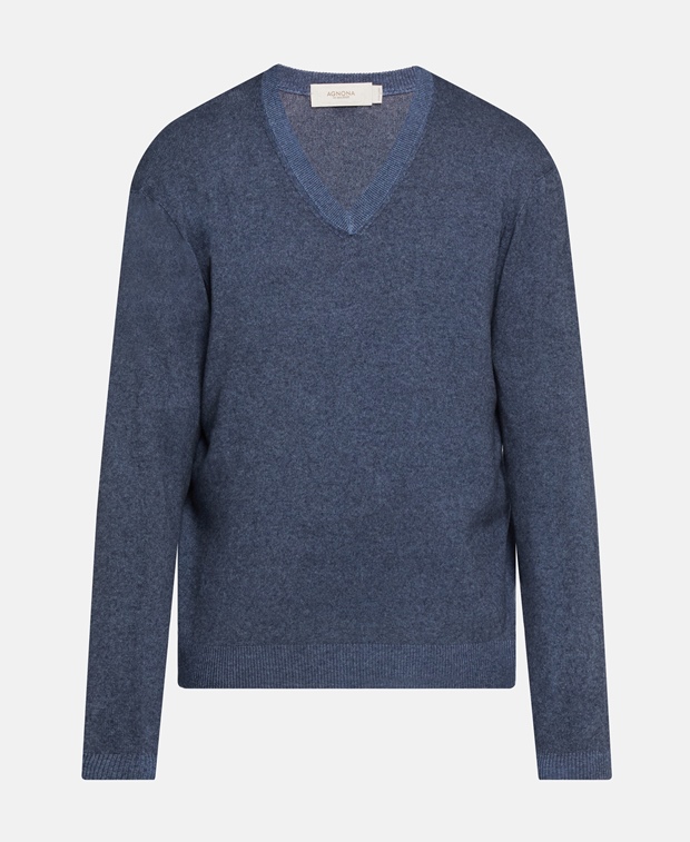 Кашемировый пуловер , светло-серый Agnona