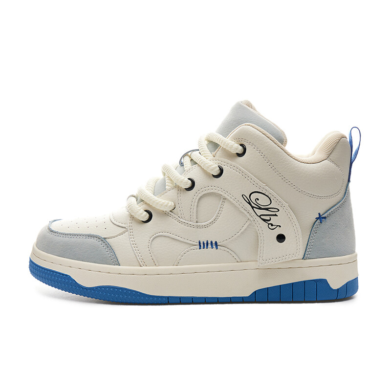 

Кроссовки LAZY BONS Skateboarding Shoes Unisex Mid-top, белый/синий