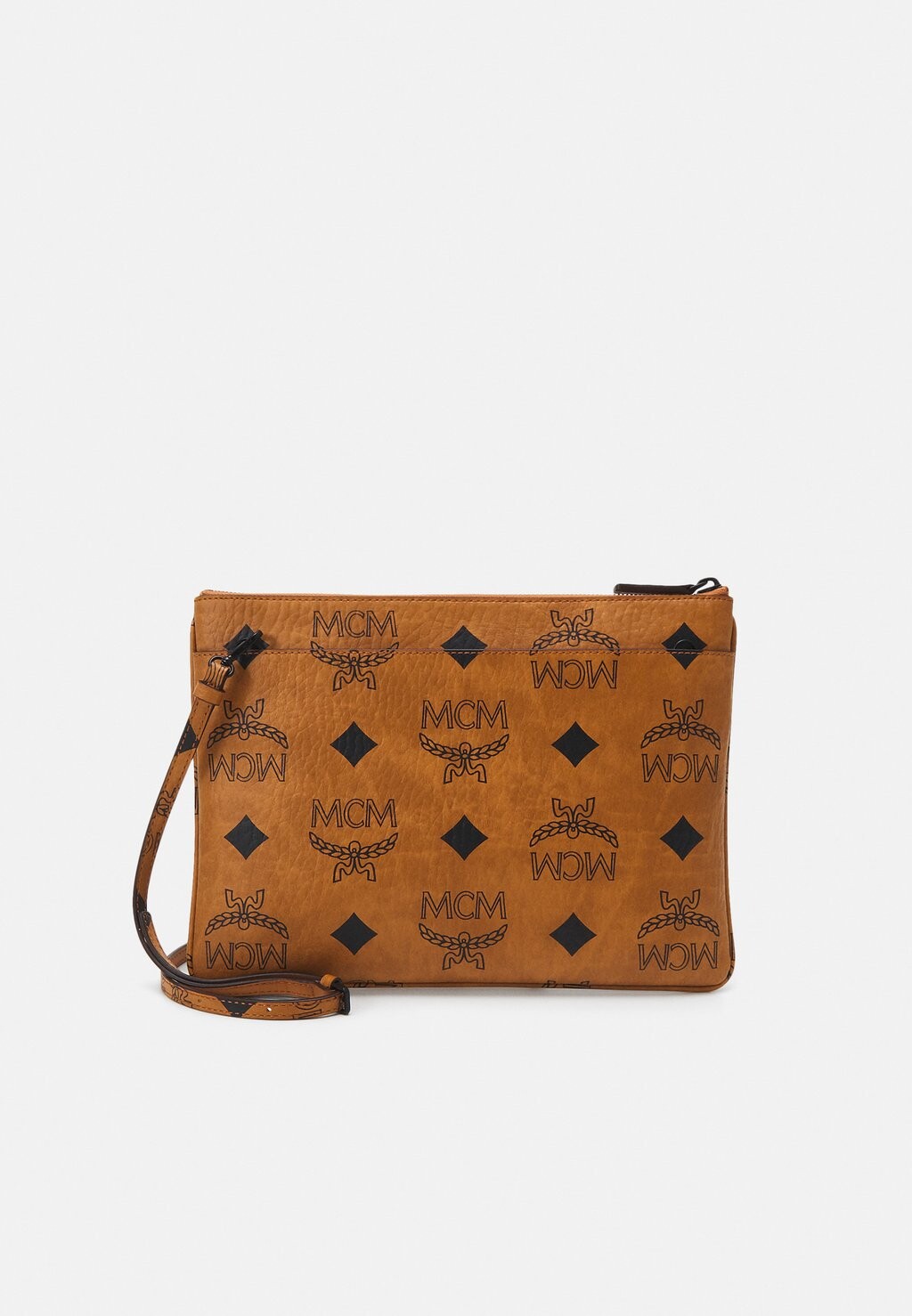 

Сумка на плечо Aren Visetos Flat Pouch Med MCM, цвет cognac
