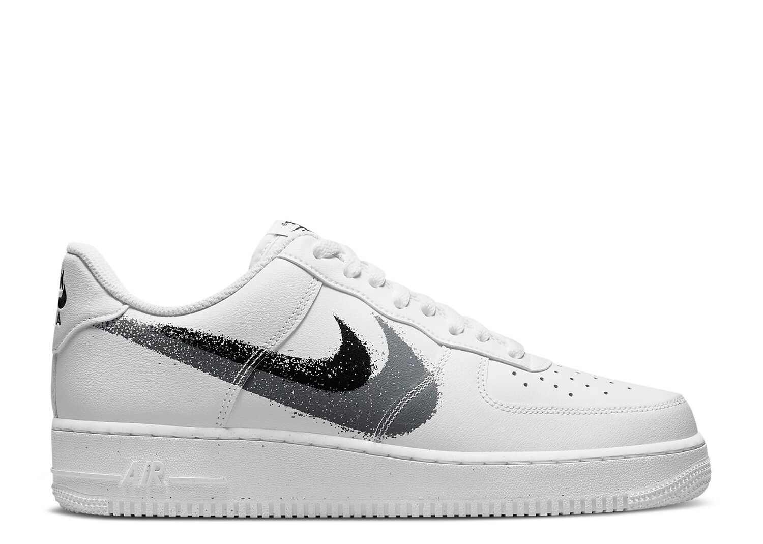 

Кроссовки Nike Air Force 1 '07 'Spray Paint Swoosh', белый, Белый;серый