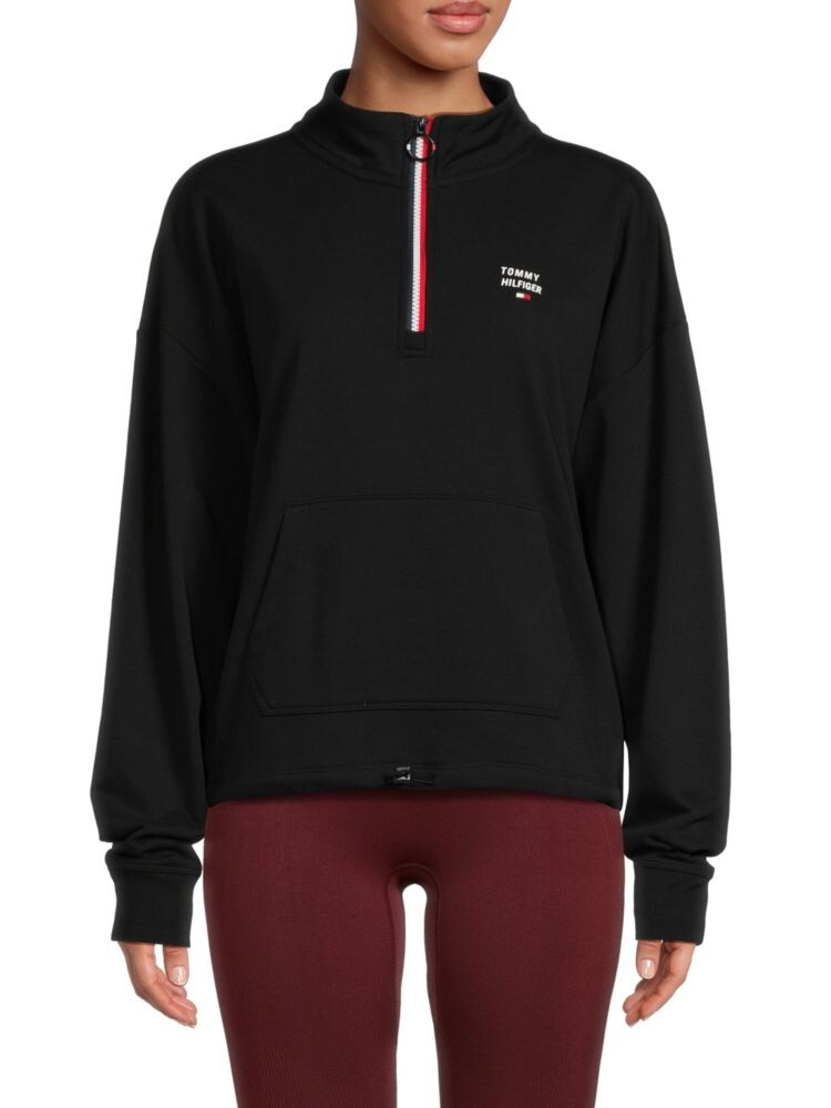 

Толстовка с заниженными плечами Tommy Hilfiger, черный