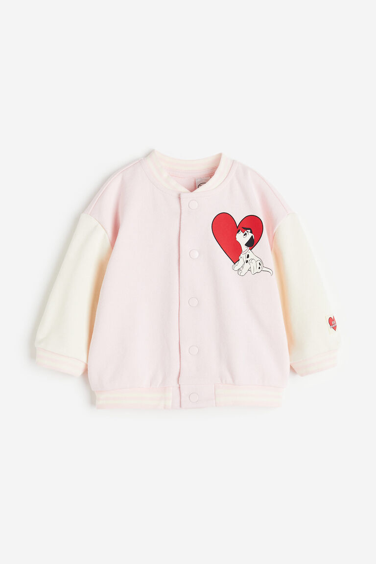 цена Бейсбольная куртка с принтом H&M, розовый