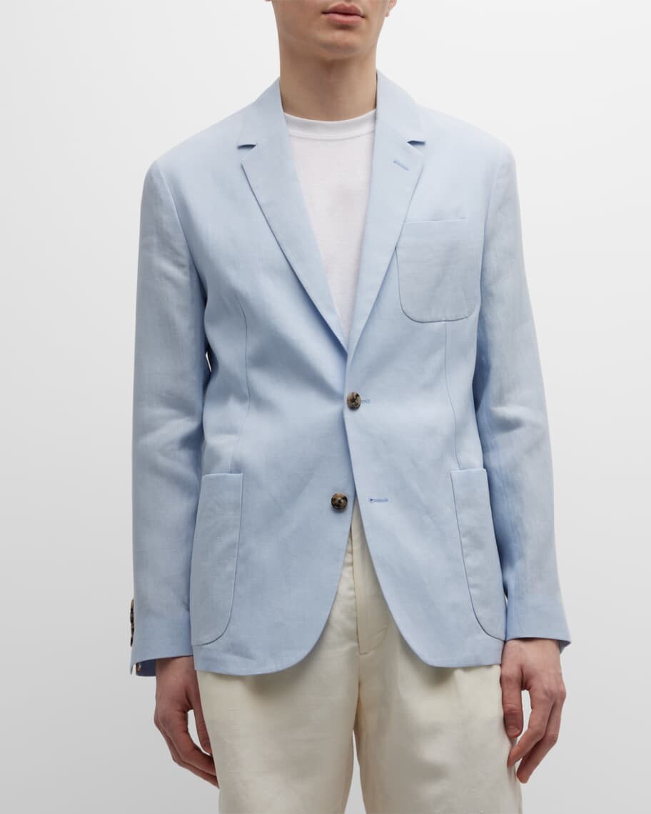 

Мужское льняное спортивное пальто с двумя пуговицами Paul Smith