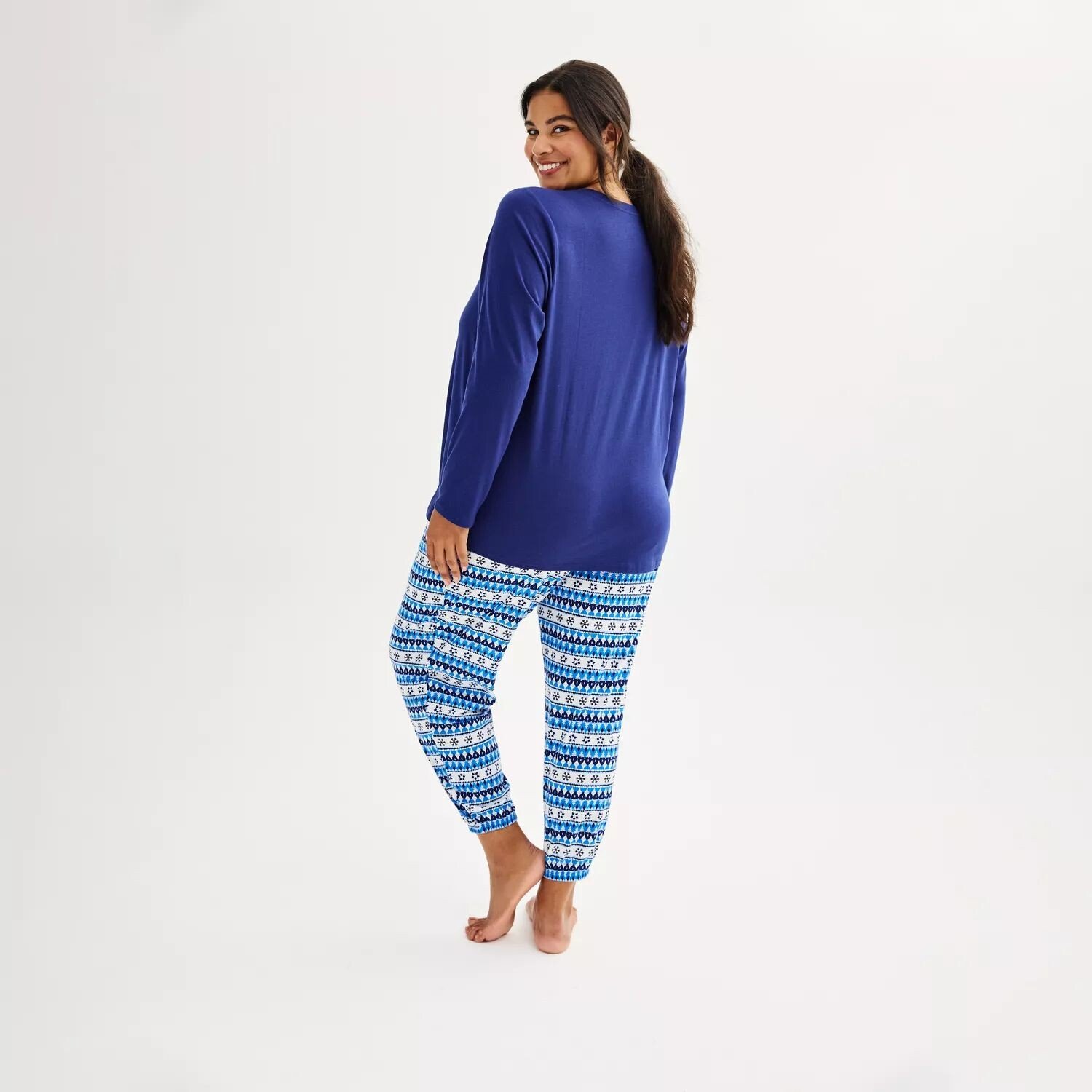

Пижамный комплект Jammies For Your Families размера плюс Зимняя страна чудес с верхом и низом Jammies For Your Families
