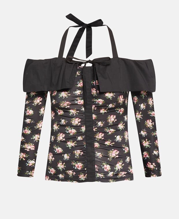 

Элегантный топ Blugirl Blumarine, черный