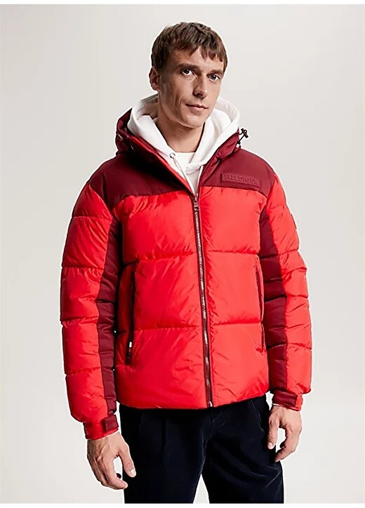 

Оранжевая мужская куртка Slim fit Tommy Hilfiger, Оранжевый