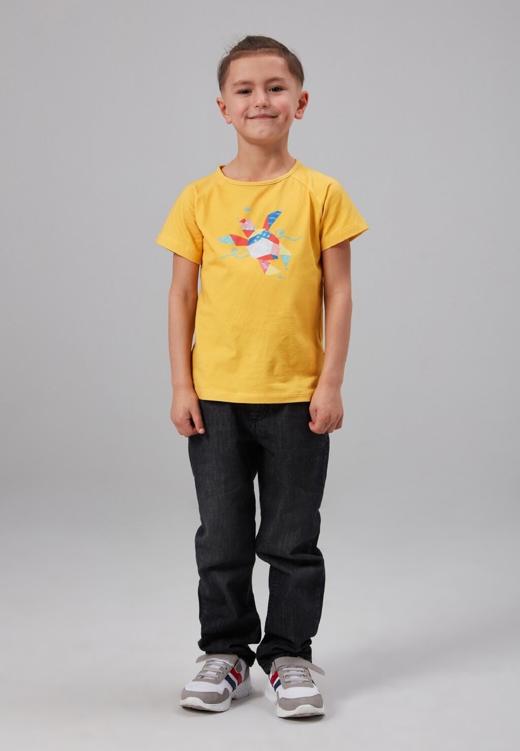 

Футболка с принтом UNISEX SHORT SLEEVE Fresh Spark, цвет yellow
