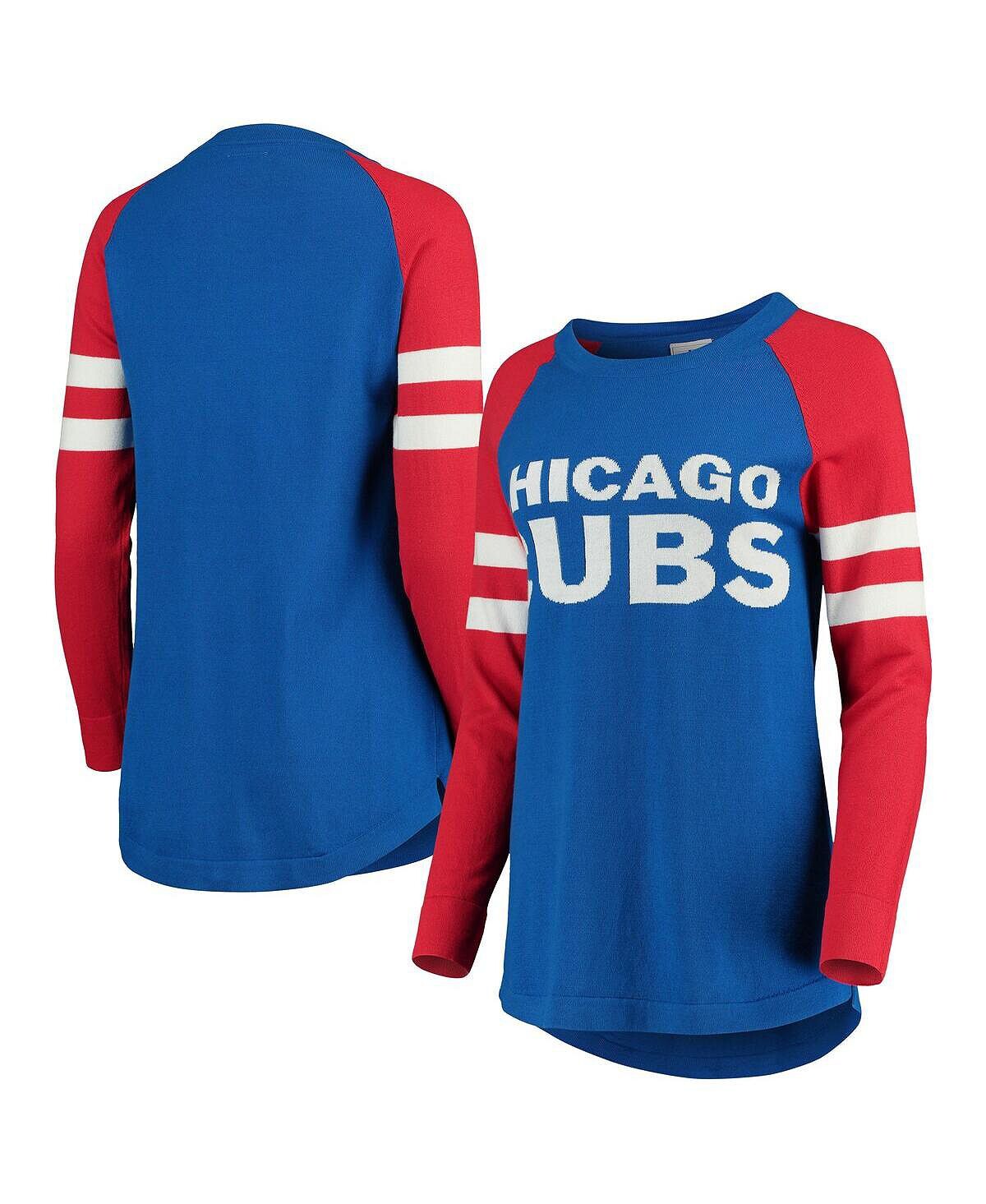 

Женская футболка-туника в полоску с длинными рукавами Royal Chicago Cubs FOCO