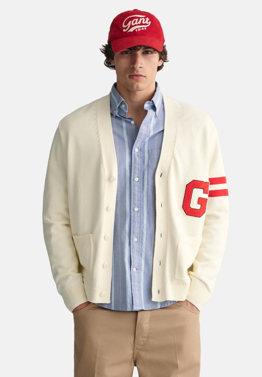 

Кардиган VARSITY CARDIGAN GANT, цвет Cream