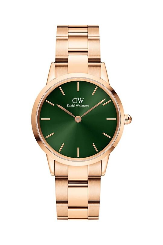 Часы Iconic Link Emerald 32 Daniel Wellington, золотой daniel wellington iconic link ceramic 32mm