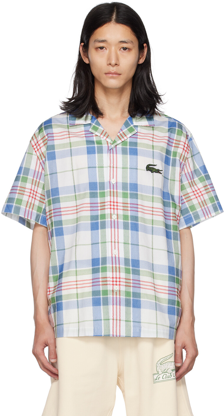 

Разноцветная вышитая рубашка Мука Lacoste