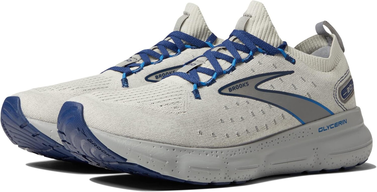 

Кроссовки Glycerin StealthFit 20 Brooks, цвет Oyster/Alloy/Blue Depths