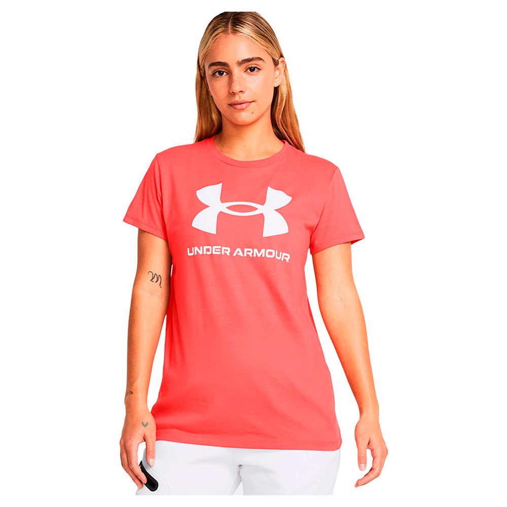 футболка с коротким рукавом и логотипом big girls sportstyle under armour Футболка с коротким рукавом Under Armour SportStyle Logo, оранжевый