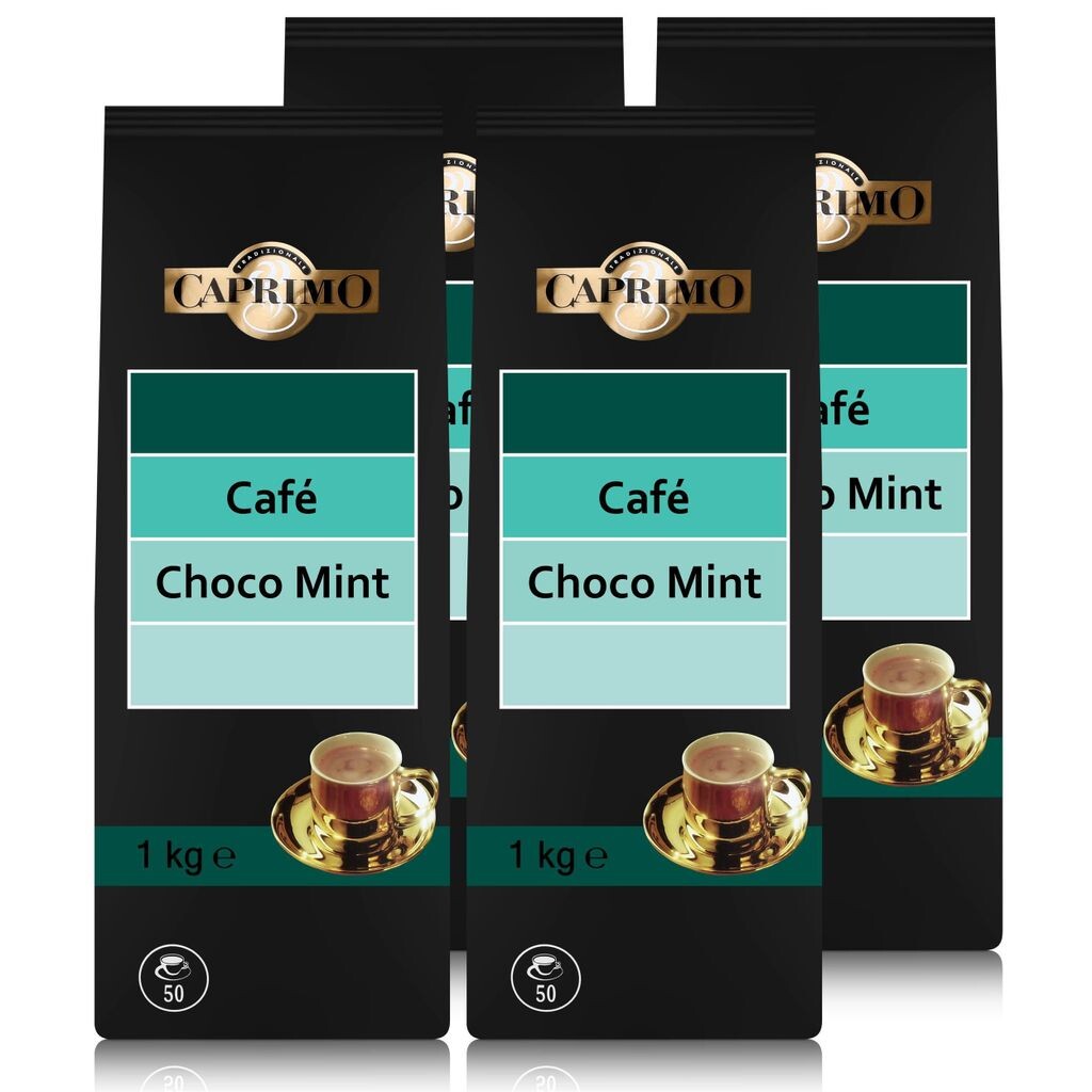 

4x порошок какао-напитка Caprimo Café Choco Mint Cappuccino 1 кг - со вкусом