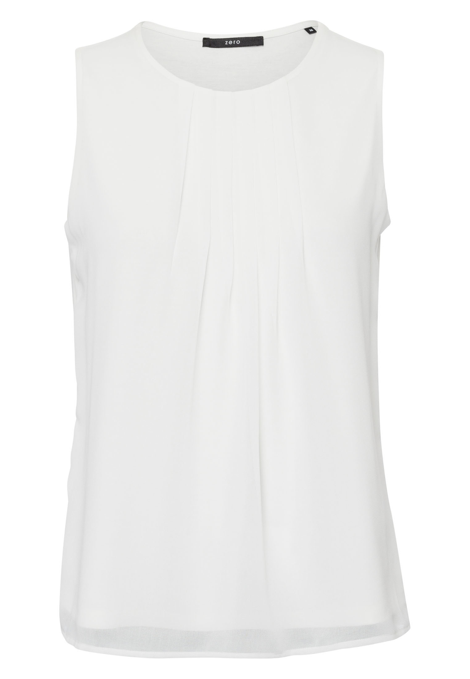 Блуза Zero mit Falten, белый