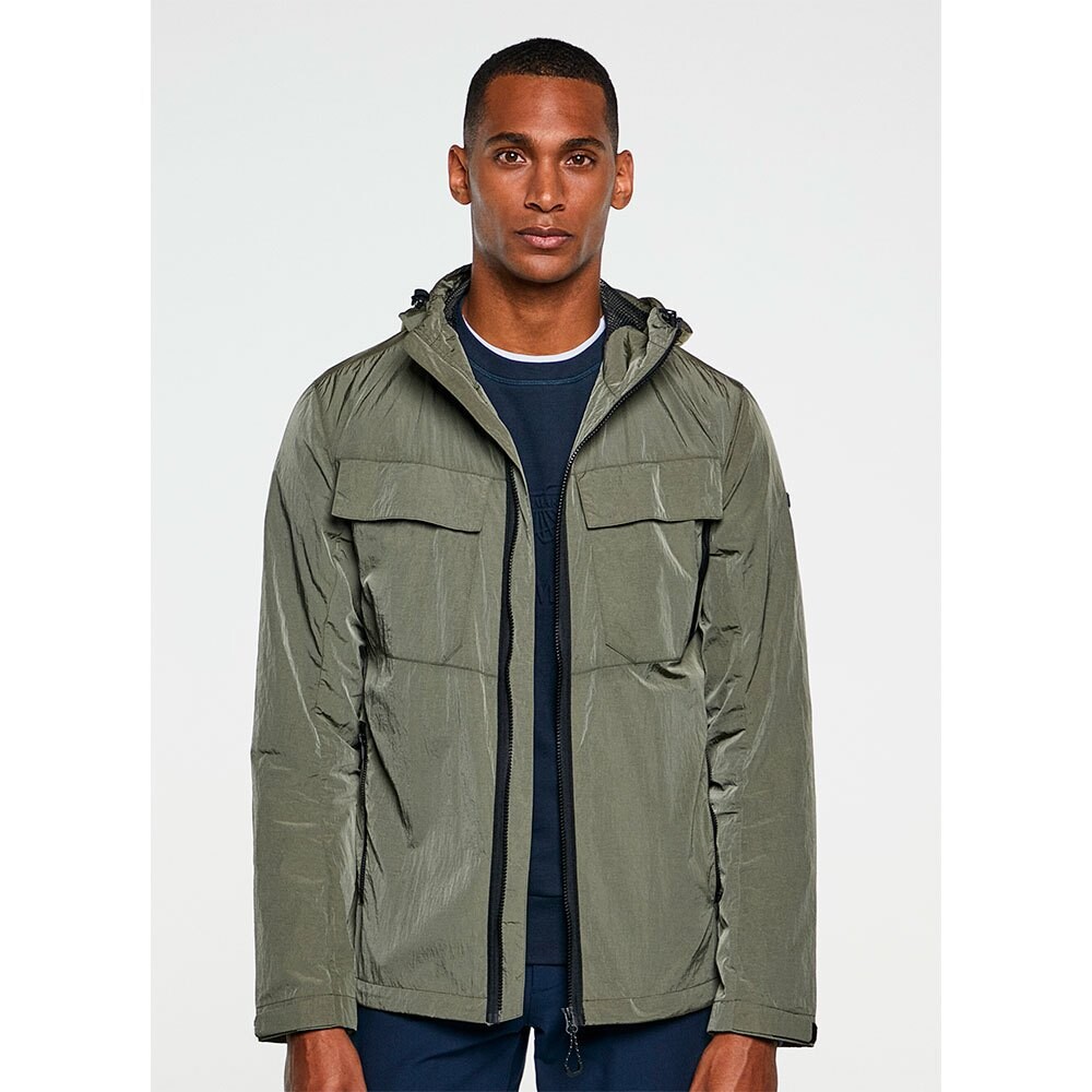 Куртка Hackett Utility Anorak, зеленый куртка uniqlo pocketable uv protection anorak зеленый серо зеленый