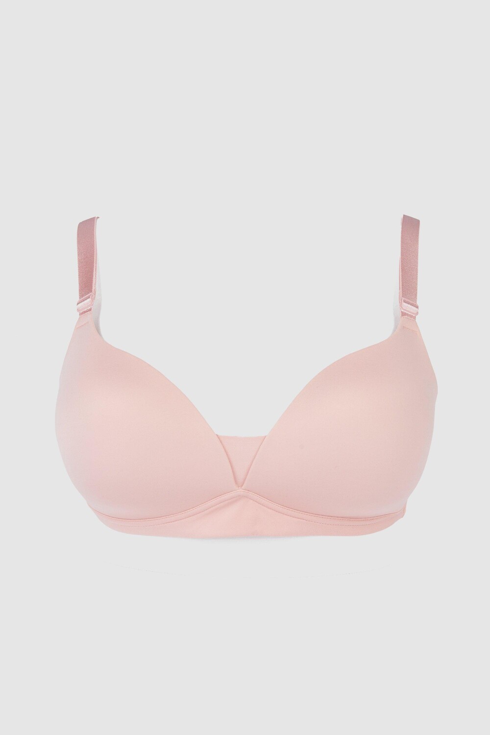 

Бюстгальтер-футболка без косточек DD+ Comfort Debenhams, розовый