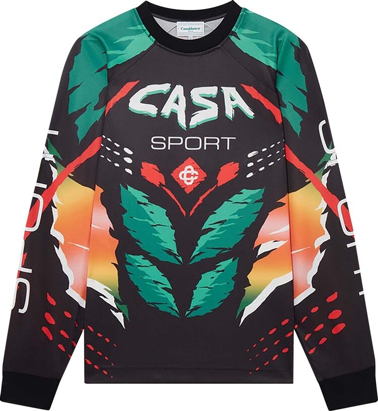 

Футболка Casablanca Casa Moto Sublimated Long-Sleeve 'Casa Moto Black', черный