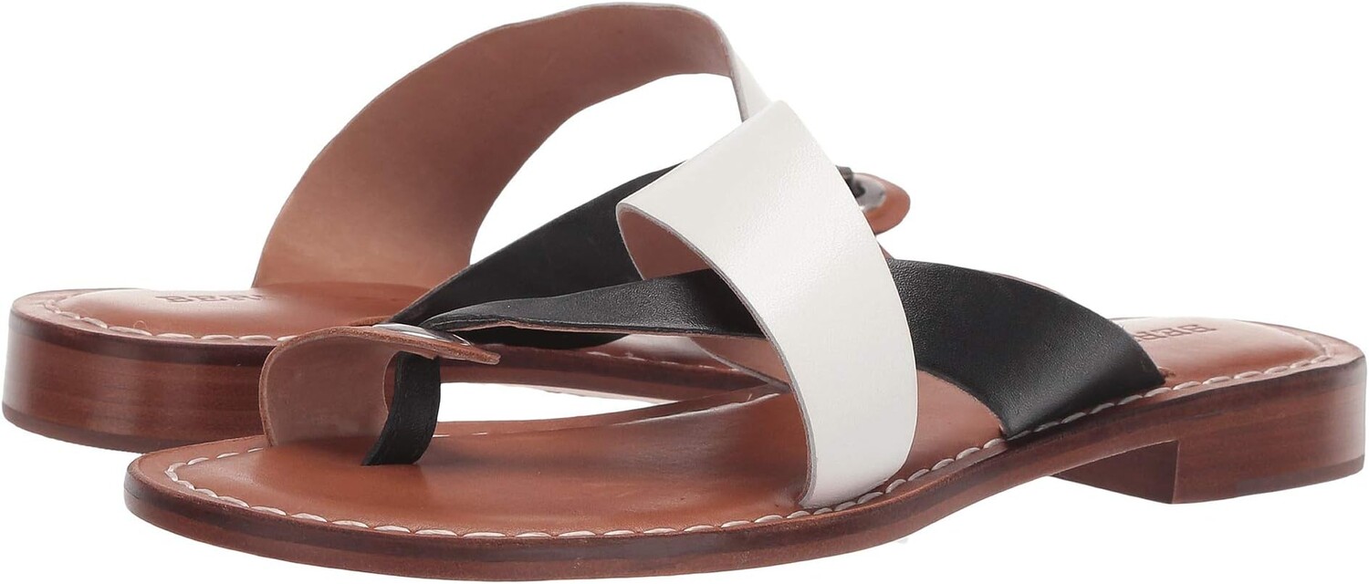 

Сандалии на плоской подошве Tia Sandal Bernardo, цвет White/Black/Luggage