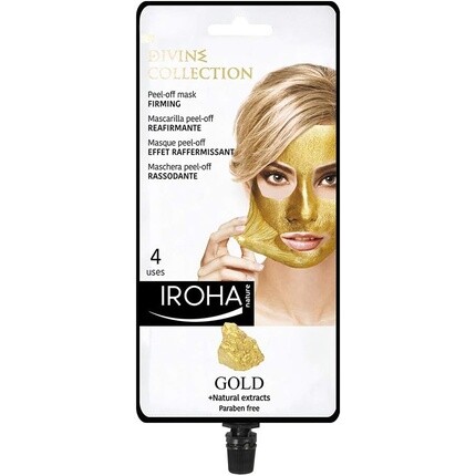 

Укрепляющая маска-пленка с золотом 24К 25G, Iroha Nature