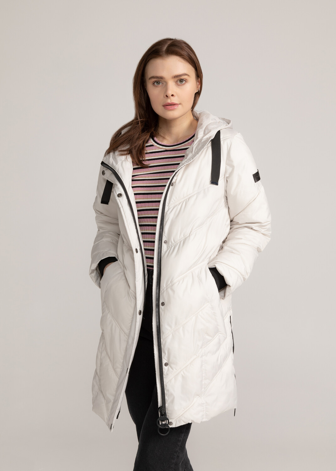 

Кожаная куртка MANISA Damen Zerodownmantel, белый