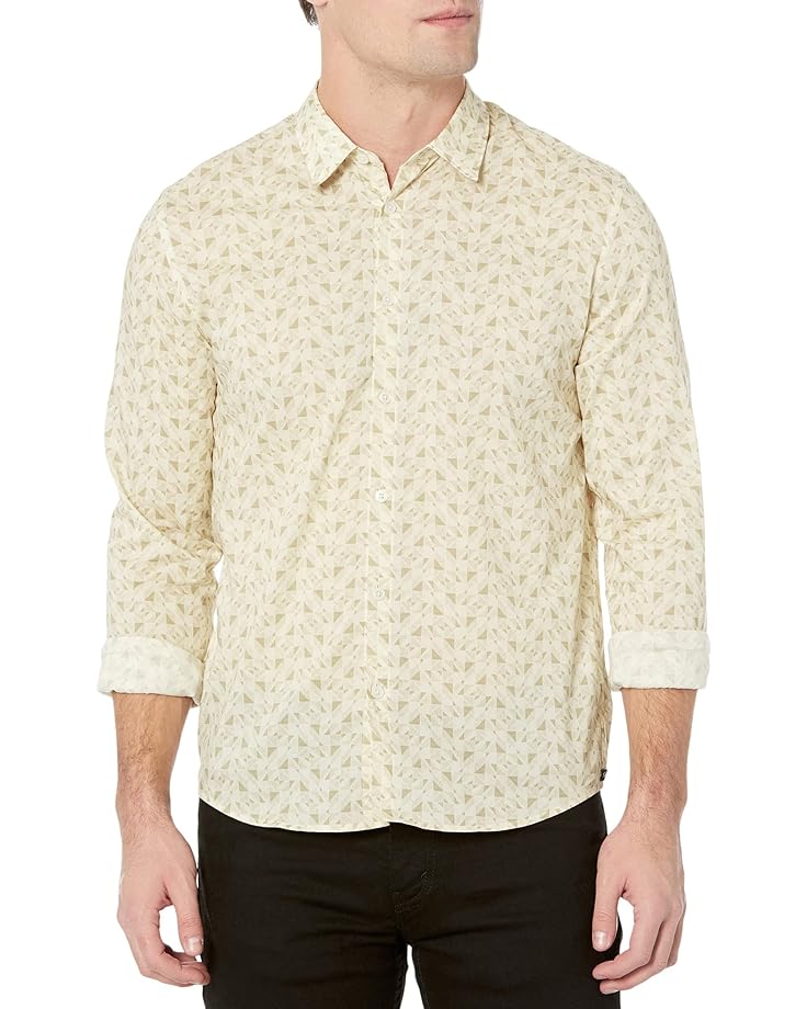 цена Рубашка Good Man Brand Long Sleeve On Point Stretch Woven, цвет Natural Geo