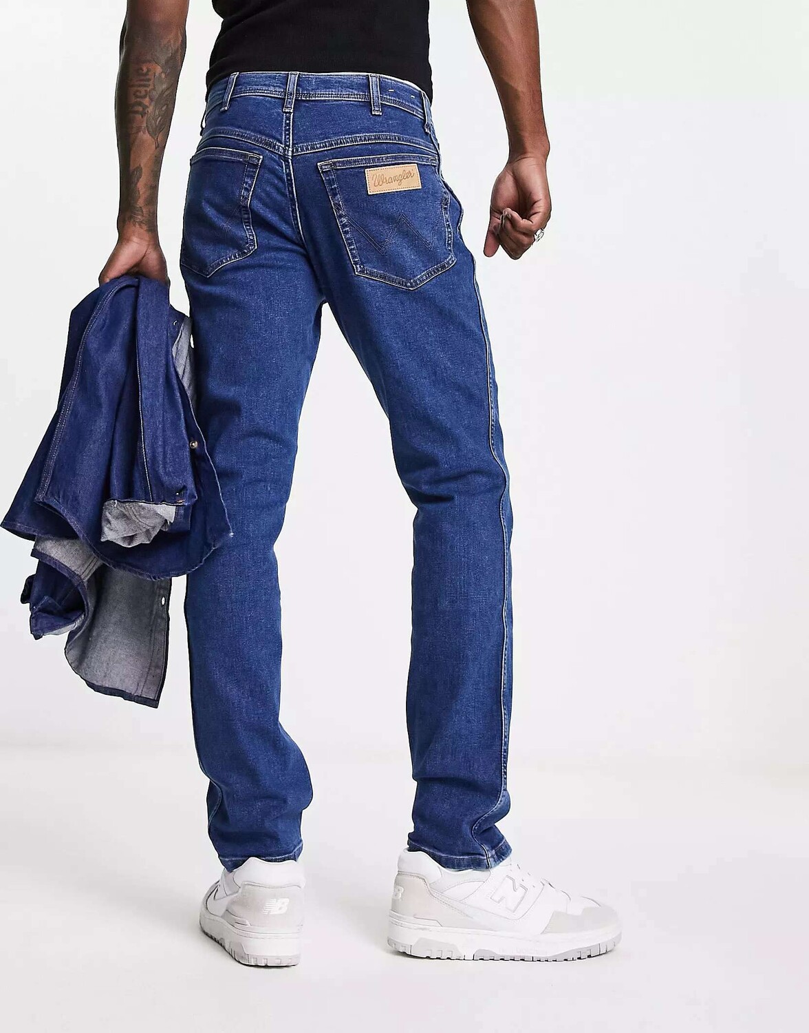 

Темно-синие узкие джинсы Wrangler Texas
