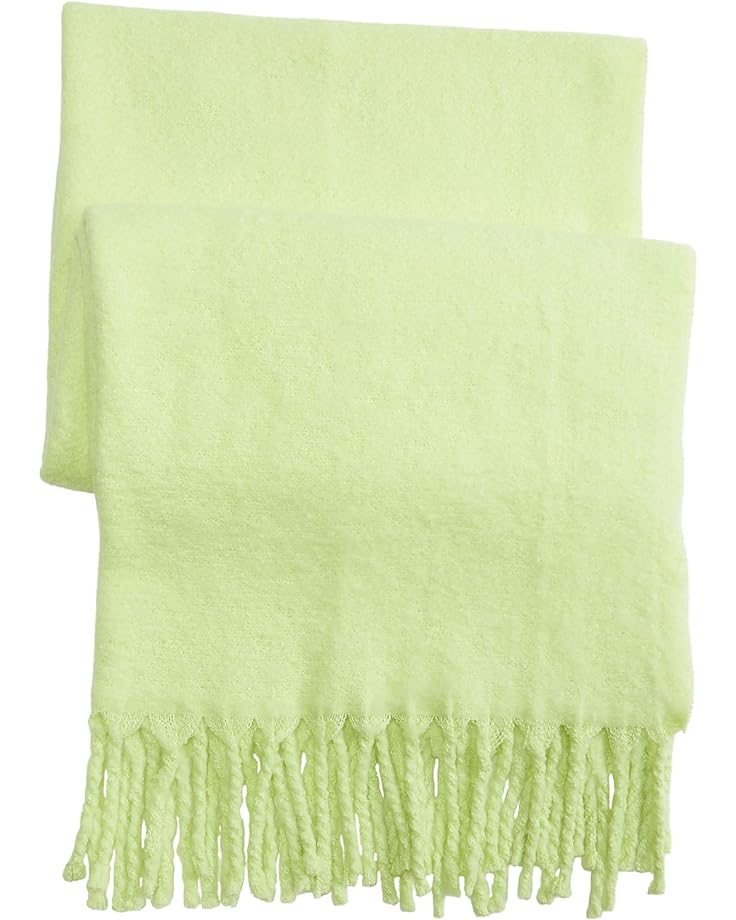 Шарф Madewell Textured Solid with Contrasting Fringe Scarf, цвет Limelight