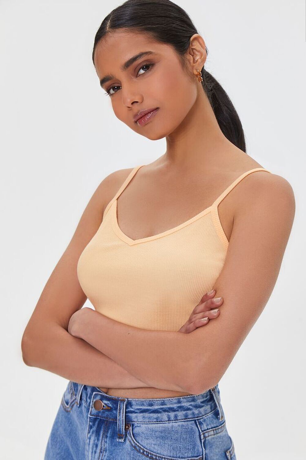 

Укороченная майка с вырезом Forever 21
