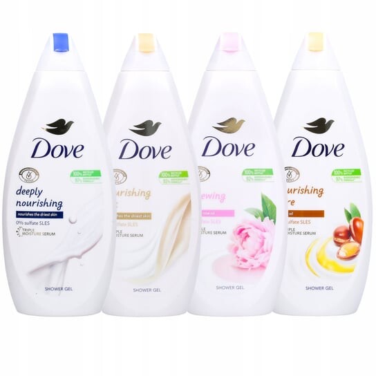 

Набор гелей для душа, смесь 4 шт., 4х750 мл Dove