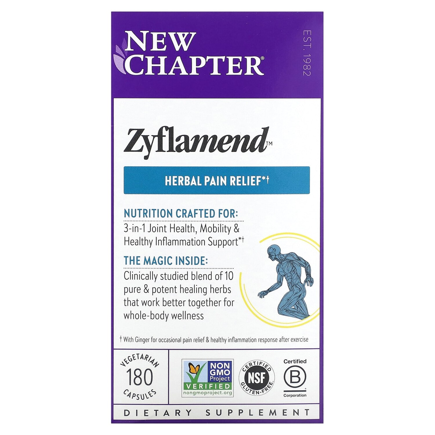 

Zyflamend, 180 вегетарианских капсул, New Chapter