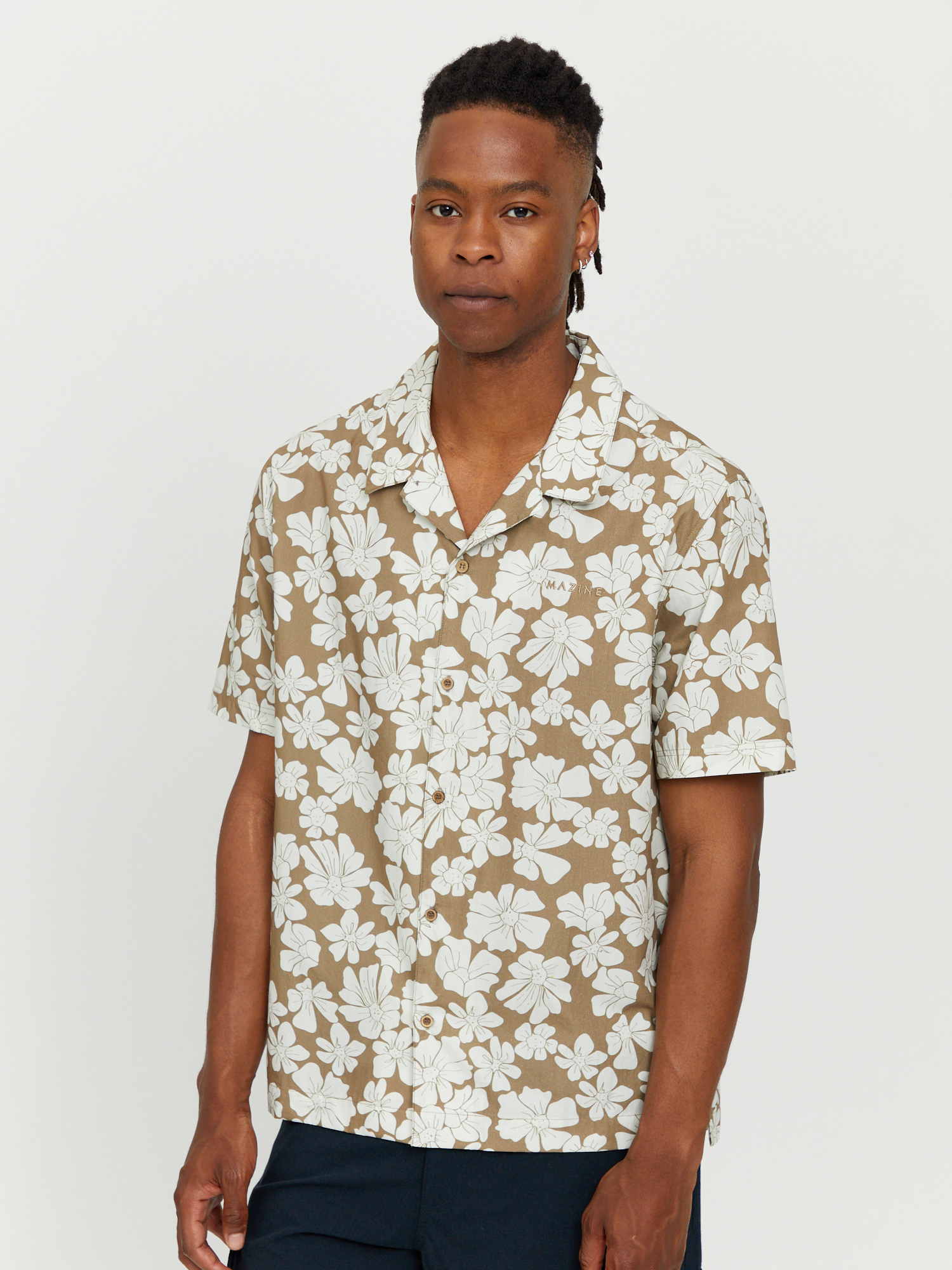 Рубашка MAZINE Honolulu Shirt, цвет clay/printed