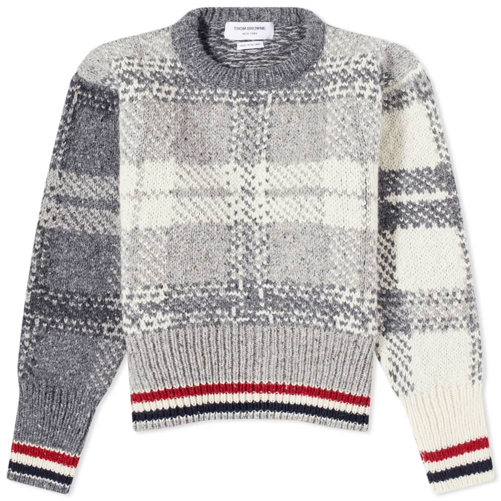 

Свитер Thom Browne Жаккардовый тартан Donegal Crew Knit