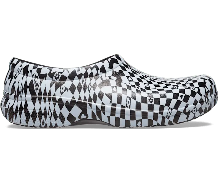 

Слипоны Crocs On-The-Clock Work с графикой мужские, цвет Black / White