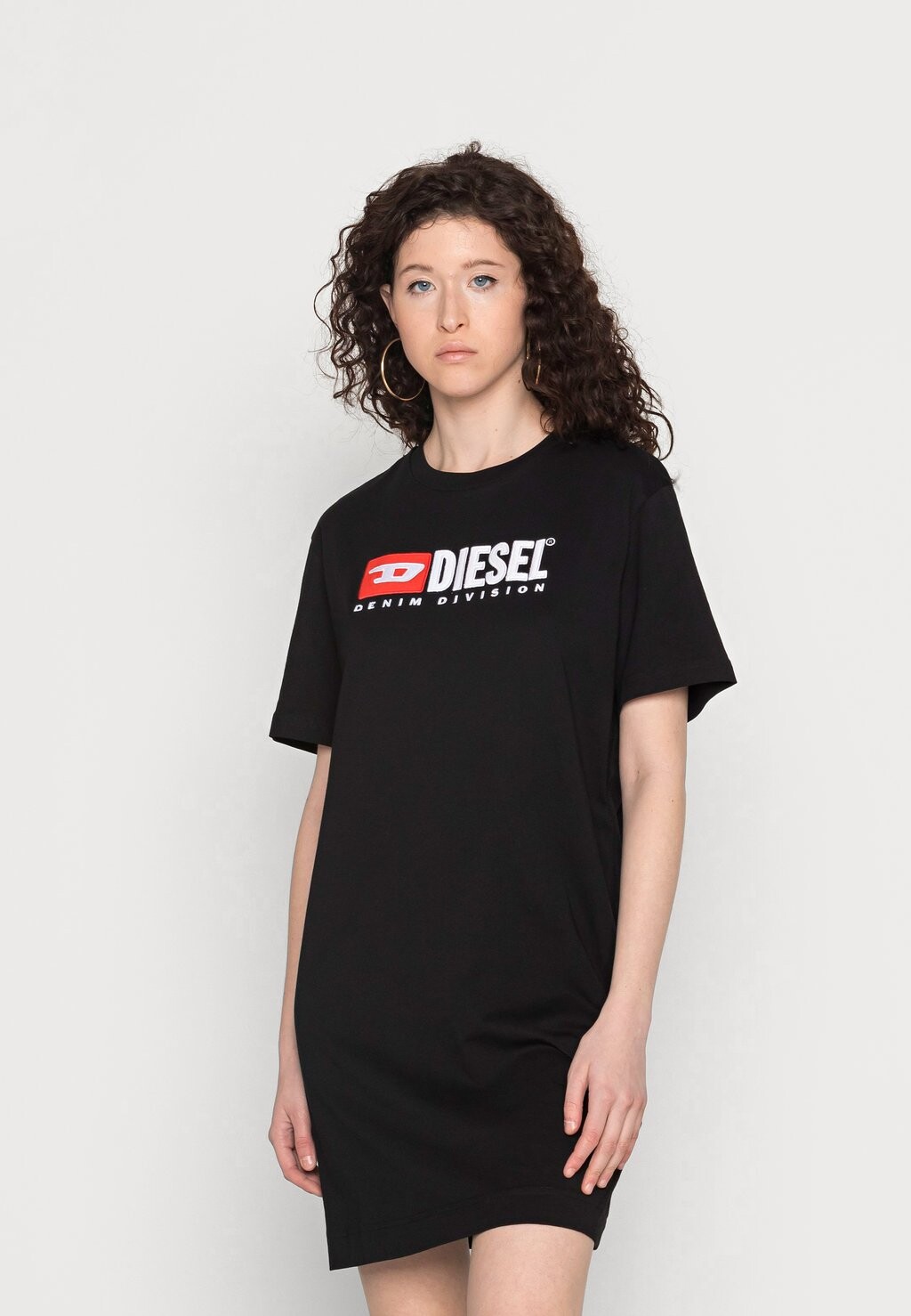 

Платье из трикотажа Diesel, черный