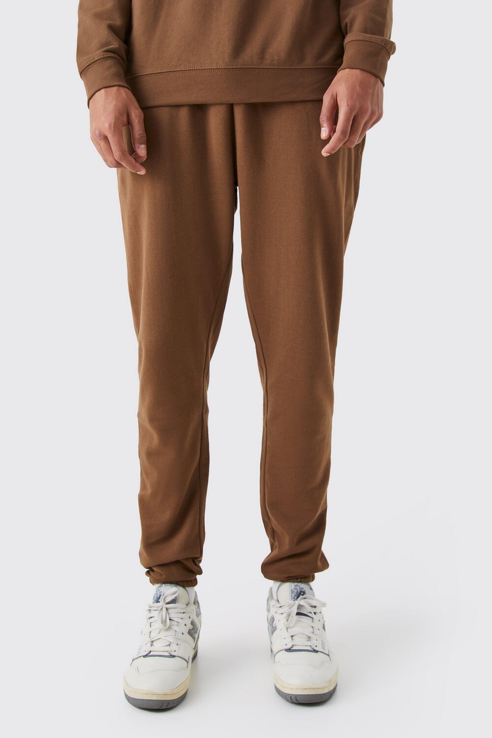 

Базовые джоггеры tall core fit Boohoo, шоколадный, Коричневый